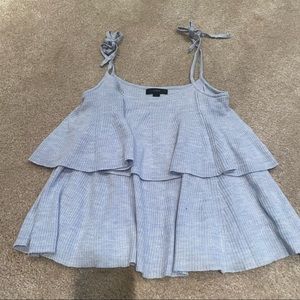 JCrew Tiered Ruffle Tank